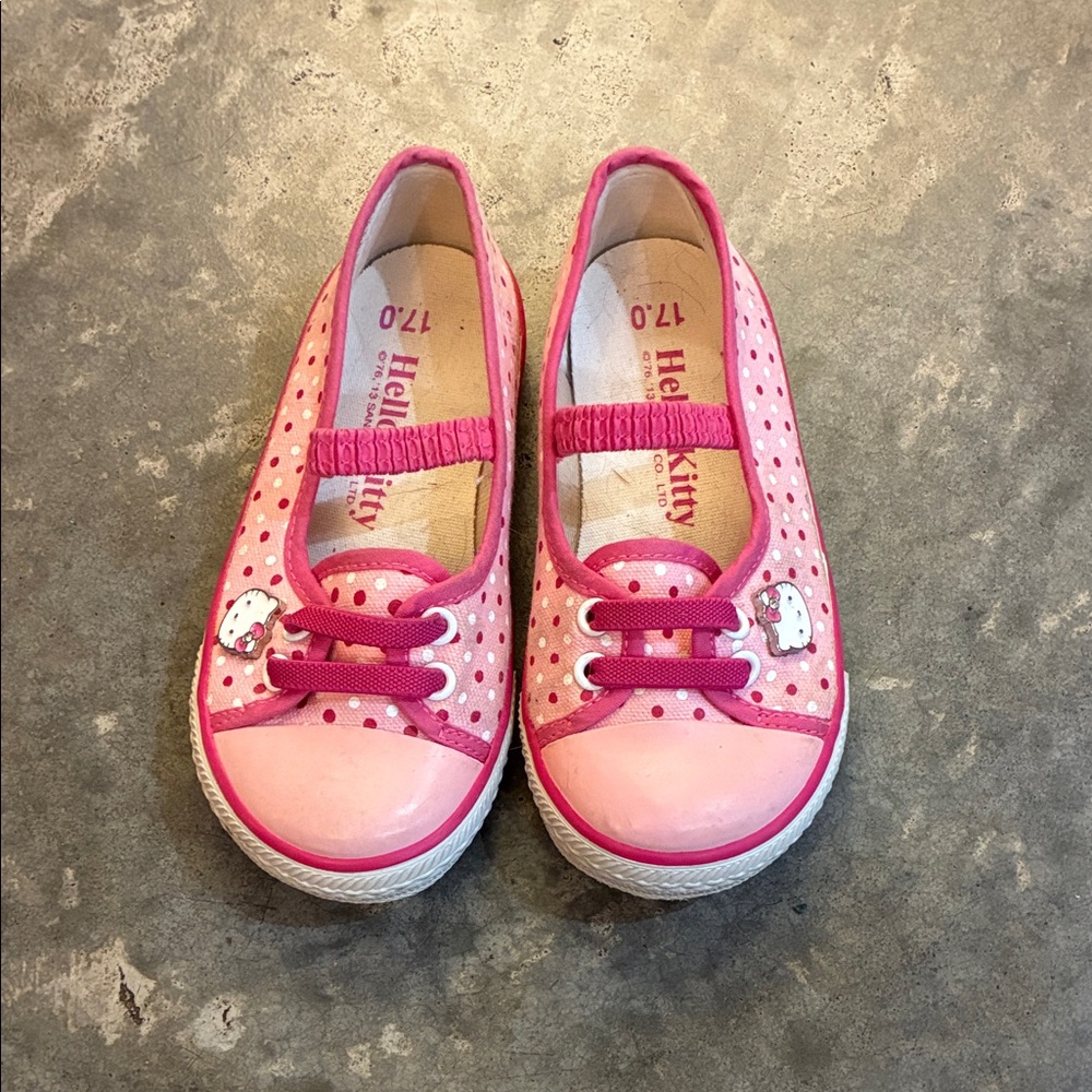 Hello Kitty Pink Polka Dot Sneakers for Kids